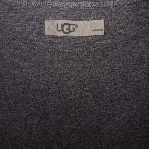 UGG LUELLA PULLOVER LONG SLEEVE DOUBLE POCKET TUNIC TOP GRAY 100% COTTON - Picture 6 of 11